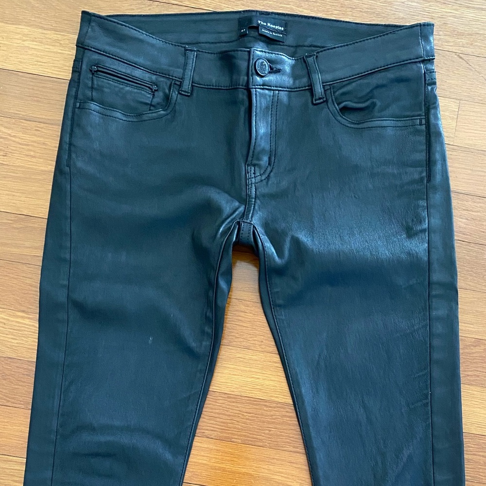 Black leather pants